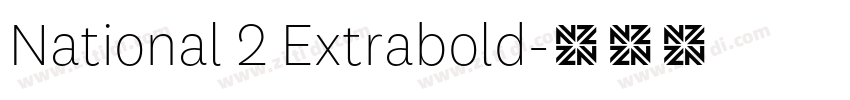 National 2 Extrabold字体转换